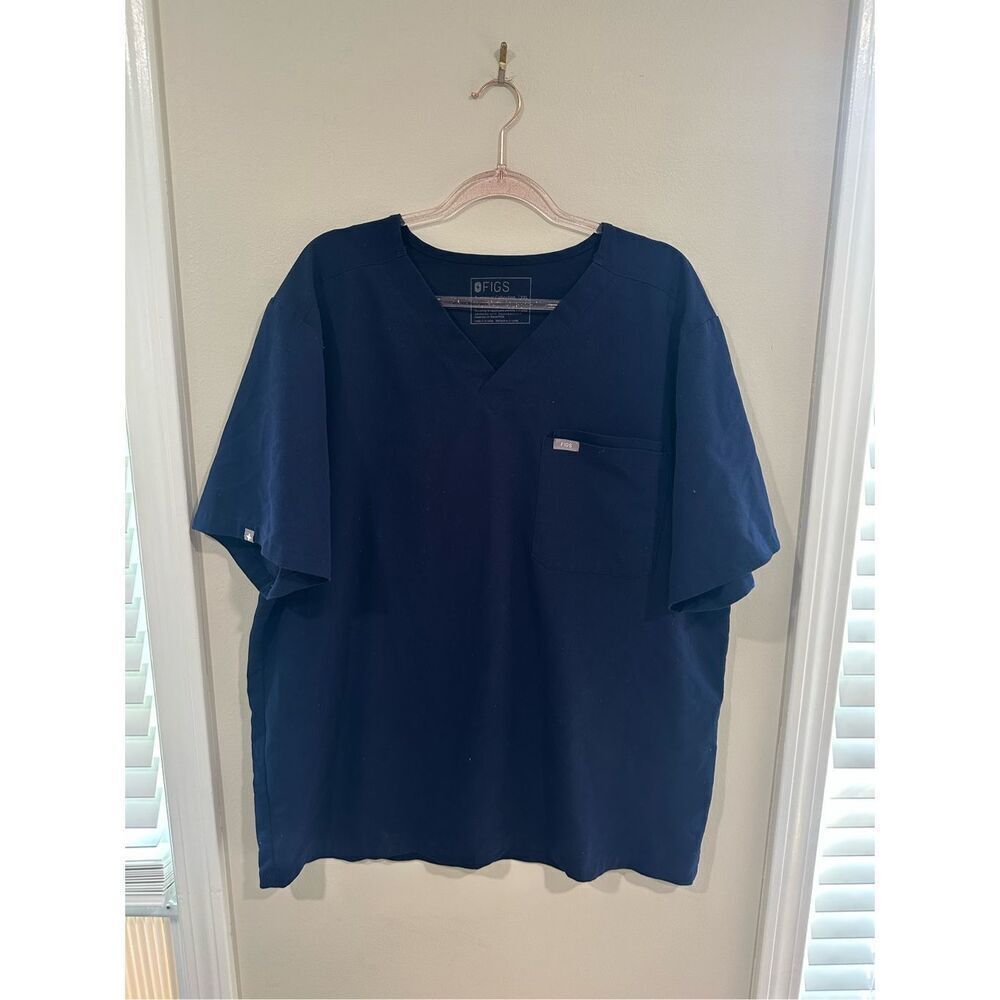 Men's Figs Scrub Top 2XL Navy